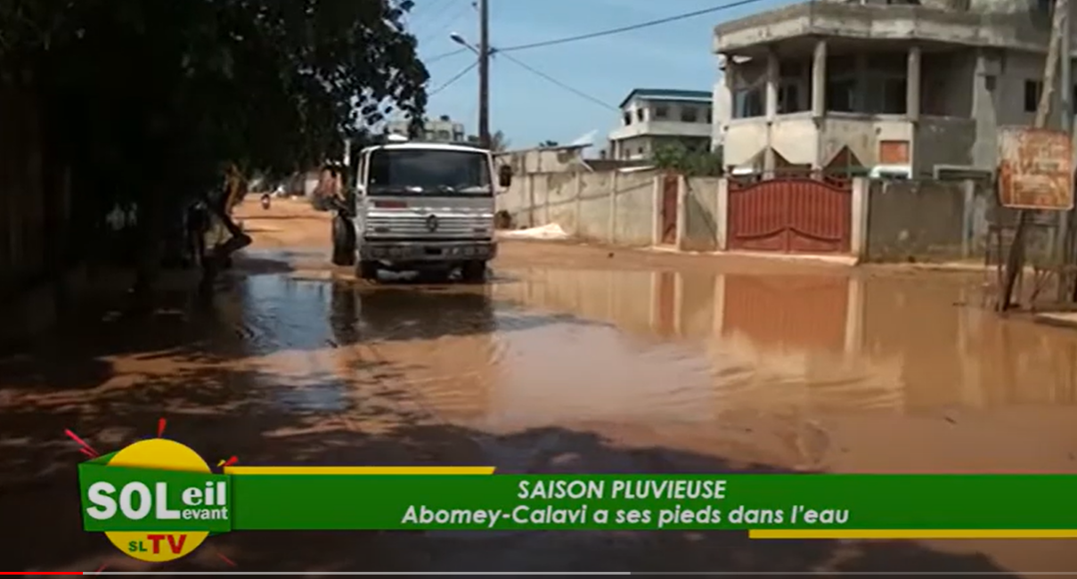 Saison pluvieuse Abomey Calavi à ses pieds dans l’eau